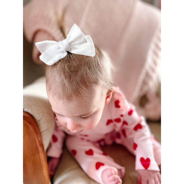 coconut “little linen” bow  StevieJs