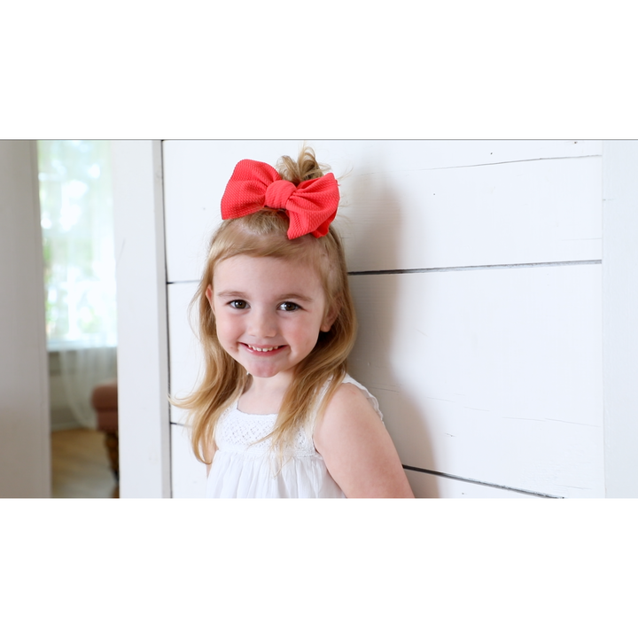 coral "chandler" Headwrap toddler & baby Stevie J's & Co.