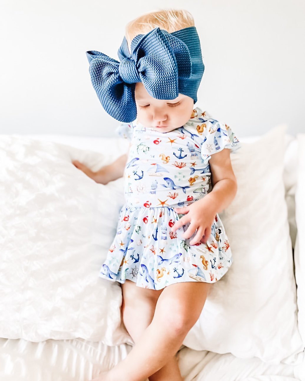 cornflower "chandler" headwrap  StevieJs toddler/child (6mo-10+ years)