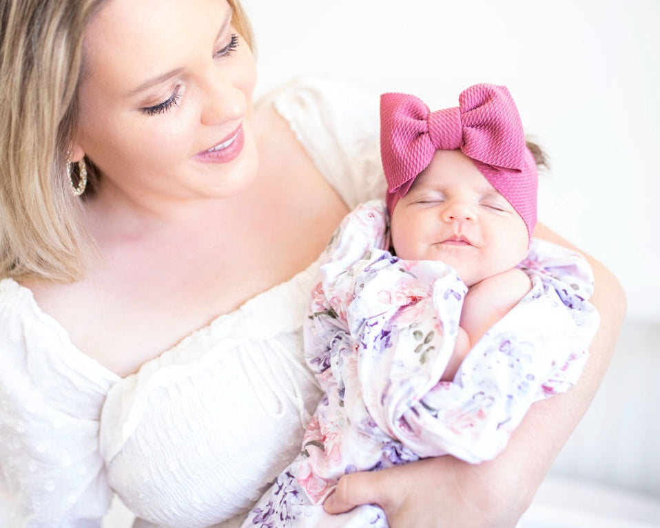 dark rose "chandler" newborn headwrap Newborn Stevie J's