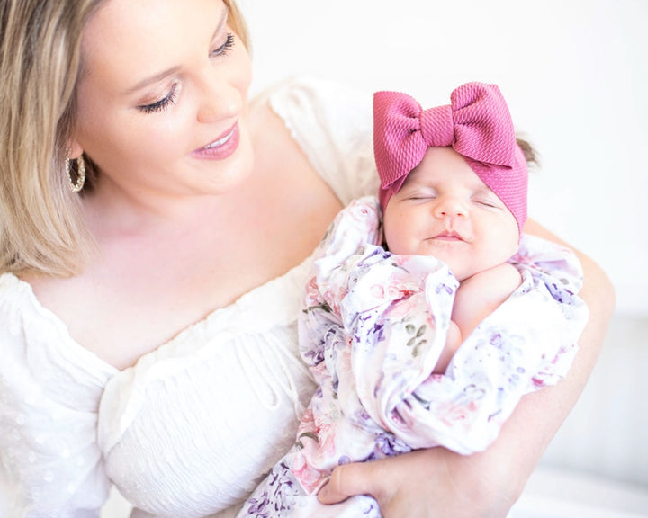 dark rose "chandler" newborn headwrap Newborn Stevie J's