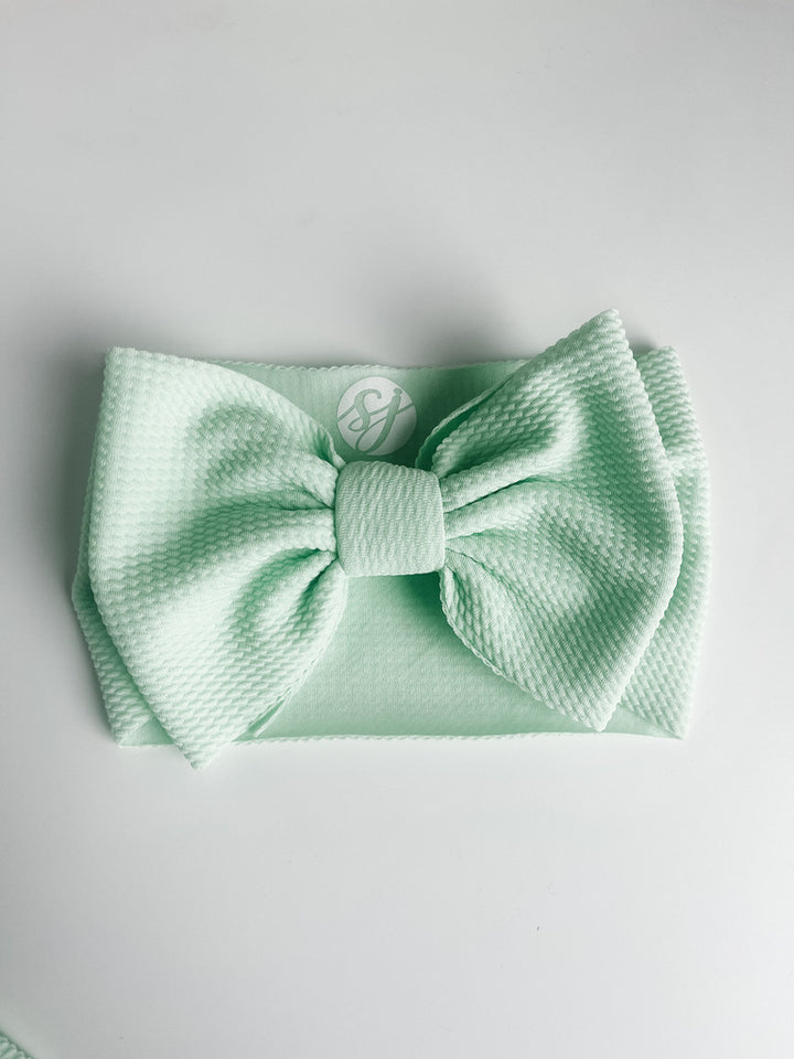 seafoam "chandler" Headwrap toddler & baby Stevie Js & Co.