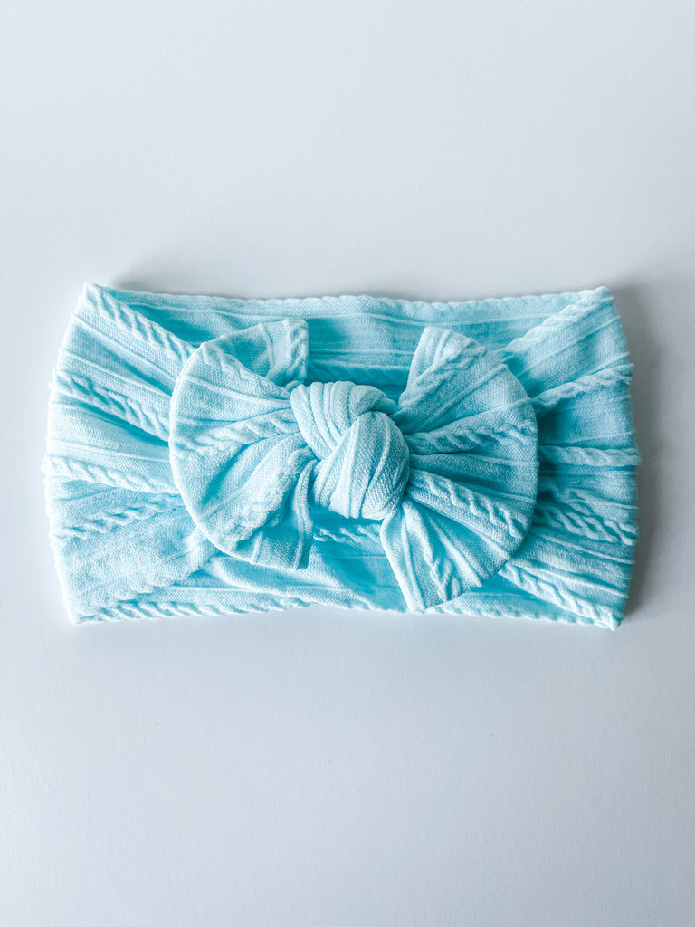 mint "cable knit" nylon knot StevieJs