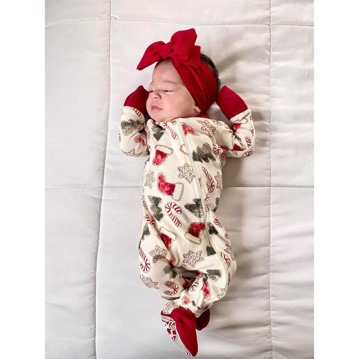 deep red "chandler" newborn headwrap Newborn Stevie J's