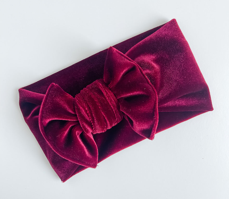 burgundy velvet "butter knot" StevieJs
