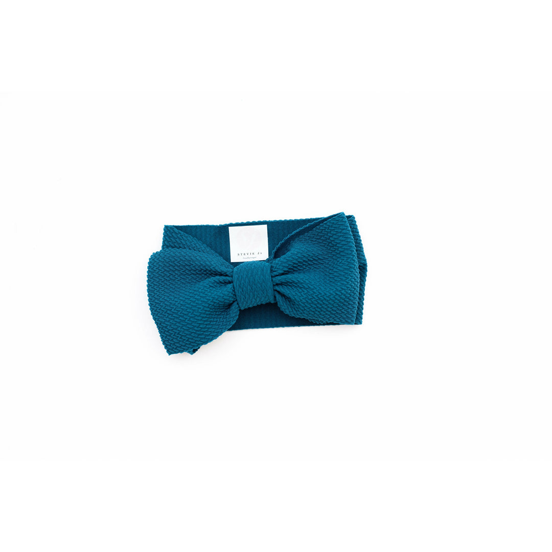 teal "chandler" newborn headwrap Newborn Stevie J's & Co.