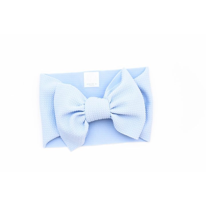 baby blue "chandler" headwrap Stretch Wrap Stevie J's