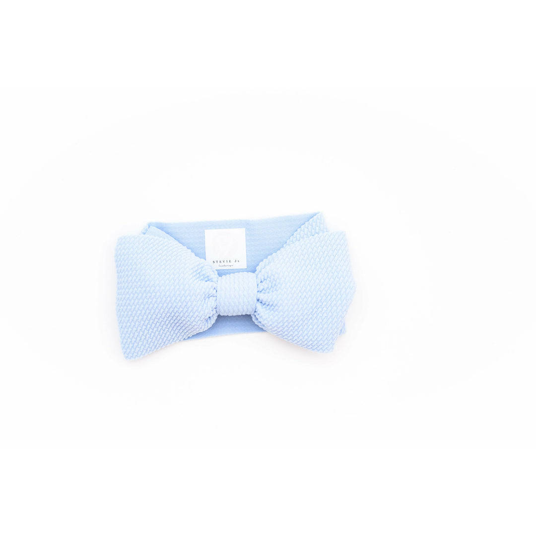 baby blue "chandler" newborn headwrap Newborn Stevie J's