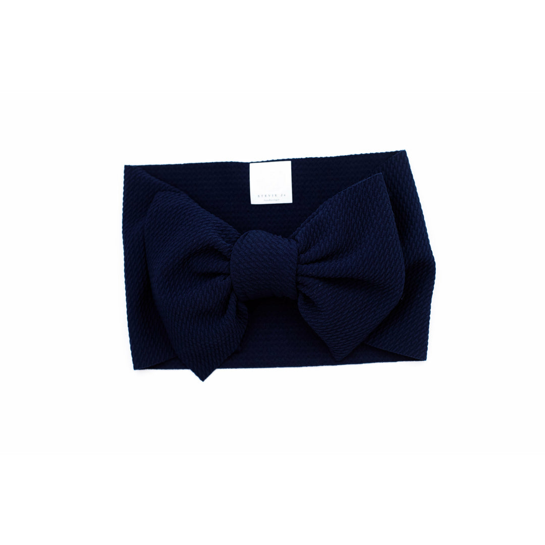navy "chandler" headwrap Stretch Wrap Stevie J's