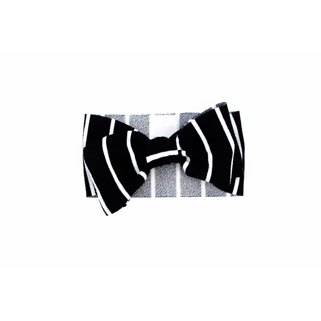 black & white stripe "julia" newborn headwrap Newborn Stevie J's