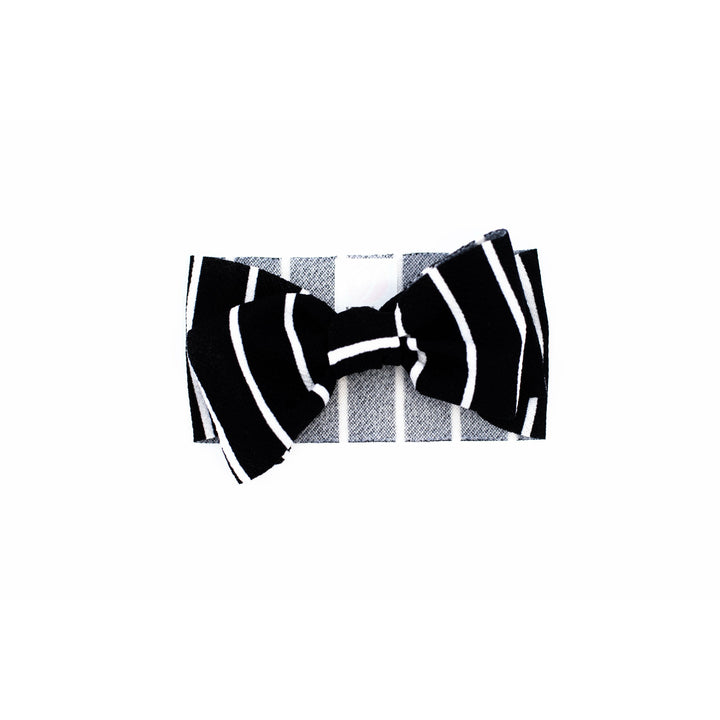black & white stripe "julia" newborn headwrap Newborn Stevie J's