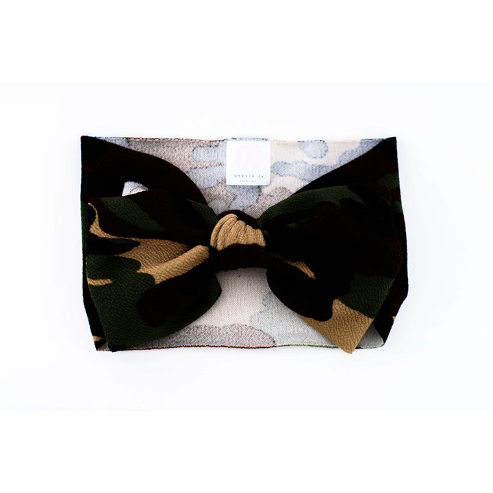 camo “julia” headwrap Stretch Wrap Stevie J's