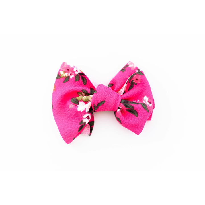 bright pink floral "julia" clip regular clip Stevie J's
