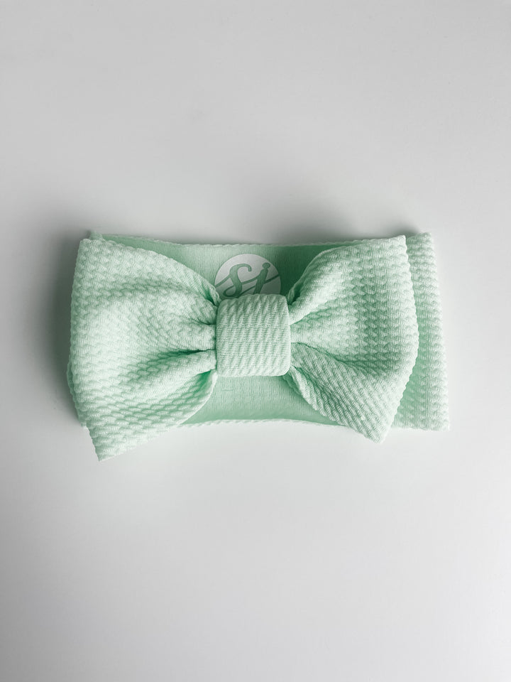 seafoam "chandler" Headwrap toddler & baby Stevie Js & Co.
