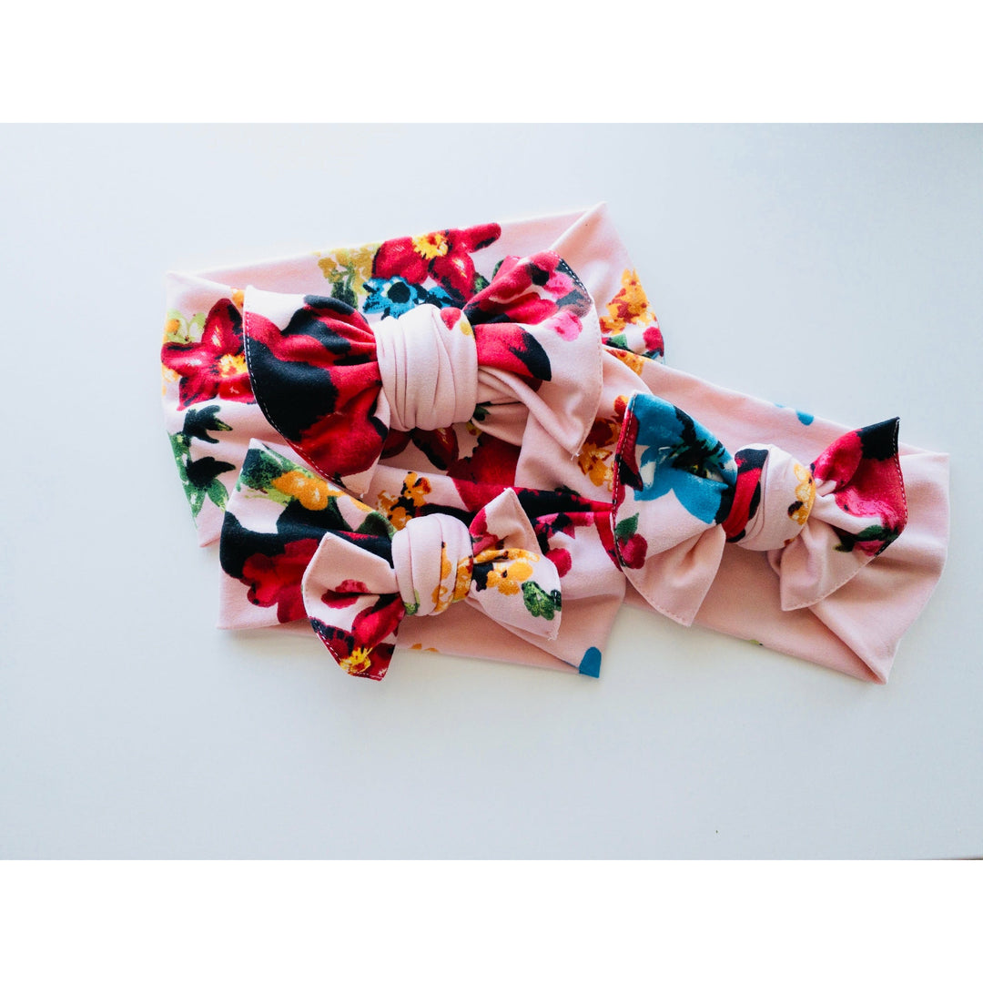 Pink Spring Floral Butter Knot StevieJs