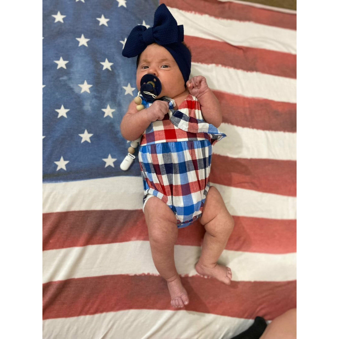 navy "chandler" newborn headwrap Newborn Stevie J's