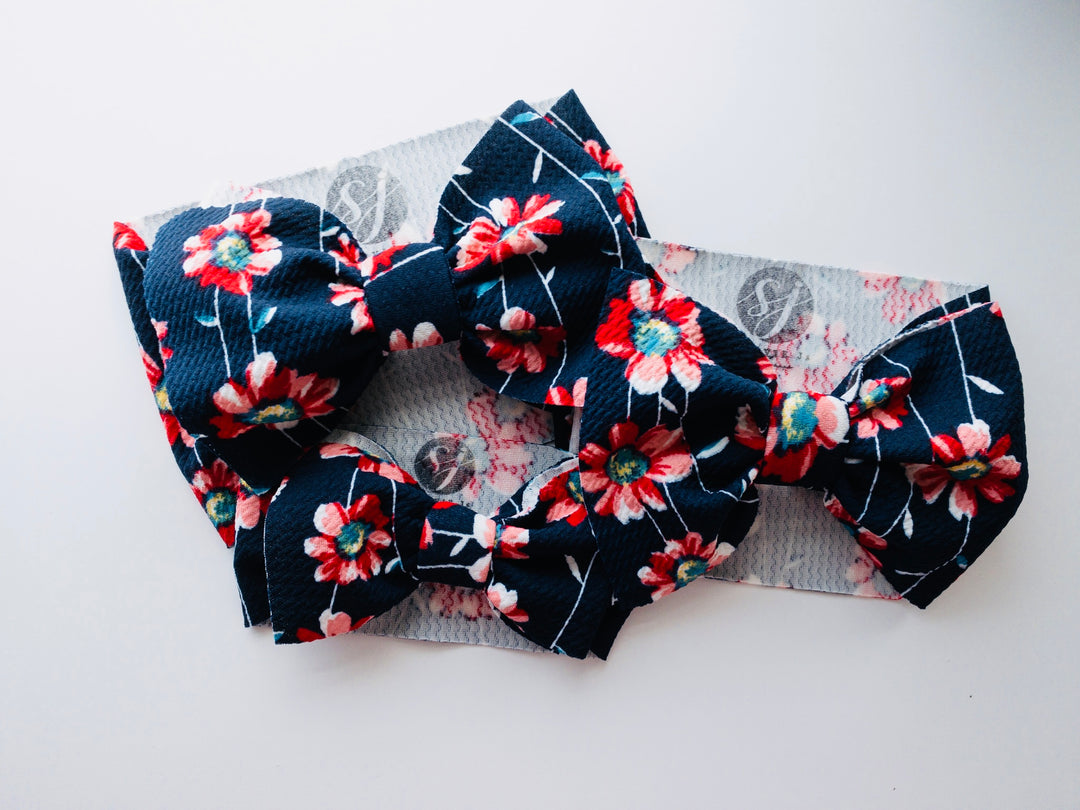 Navy Print Floral Chandler StevieJs