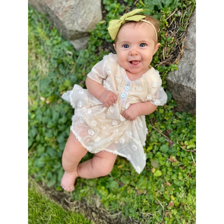 olive “little linen” bow  StevieJs