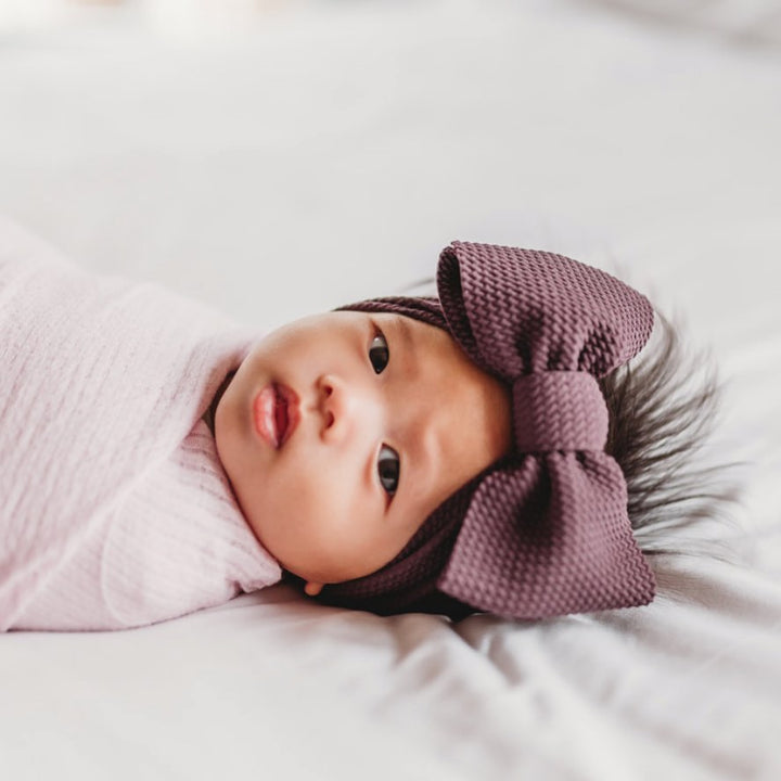 plum "chandler" newborn headwrap Newborn Stevie J's
