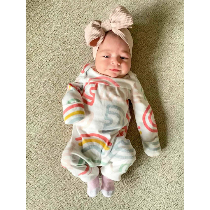 powder pink "chandler" newborn headwrap Newborn Stevie J's & Co.