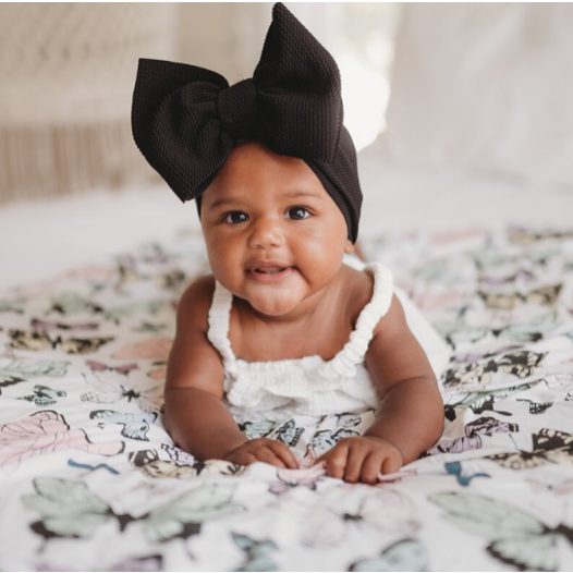 black "chandler" headwrap Stretch Wrap Stevie J's