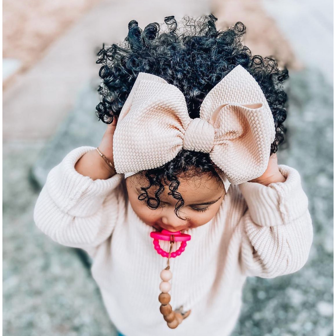 champagne "chandler" headwrap Headwrap toddler & baby Stevie Js & Co.