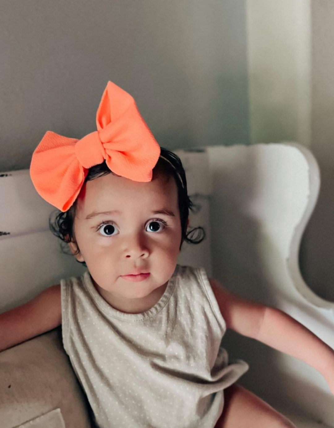 neon salmon “julia” collection  StevieJs Regular Bow on Nylon