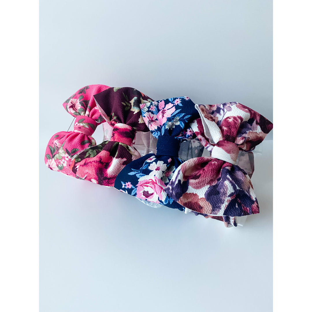 Pink Floral, Burgundy Floral, Blue Floral, French Floral “Julia” BUNDLE (4) StevieJs