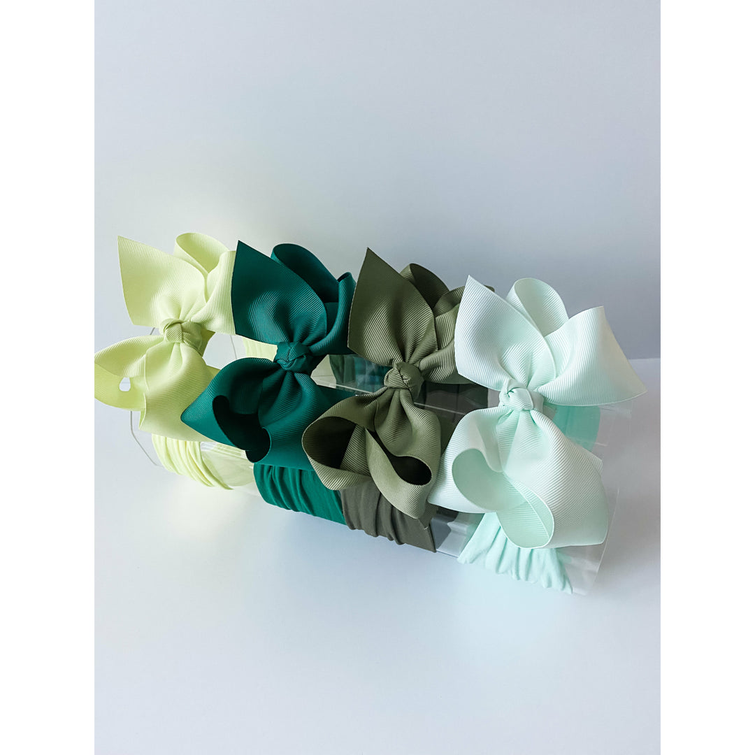 BUNDLE: Green Apple, Spruce, Olive, & Seafoam “Grosgrain” StevieJs