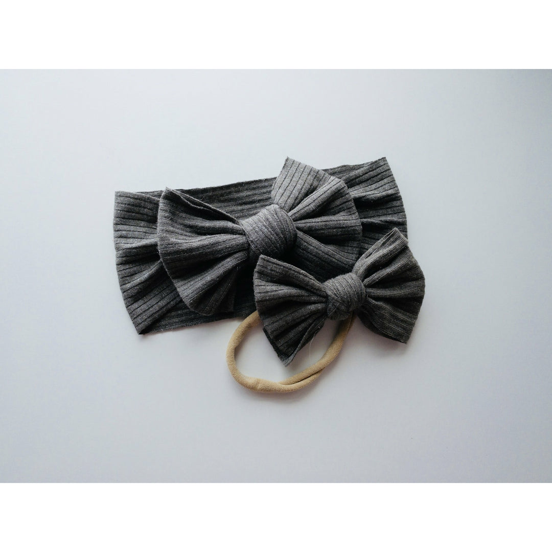 Ribbed Dark Gray Headwrap StevieJs