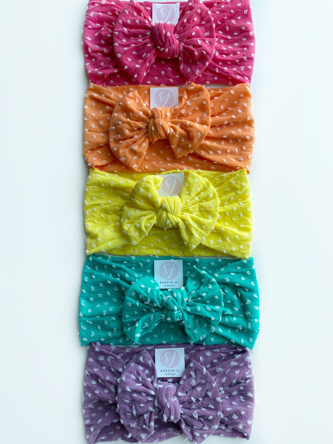 emerald • swiss dot "classic" nylon knot headwrap StevieJs