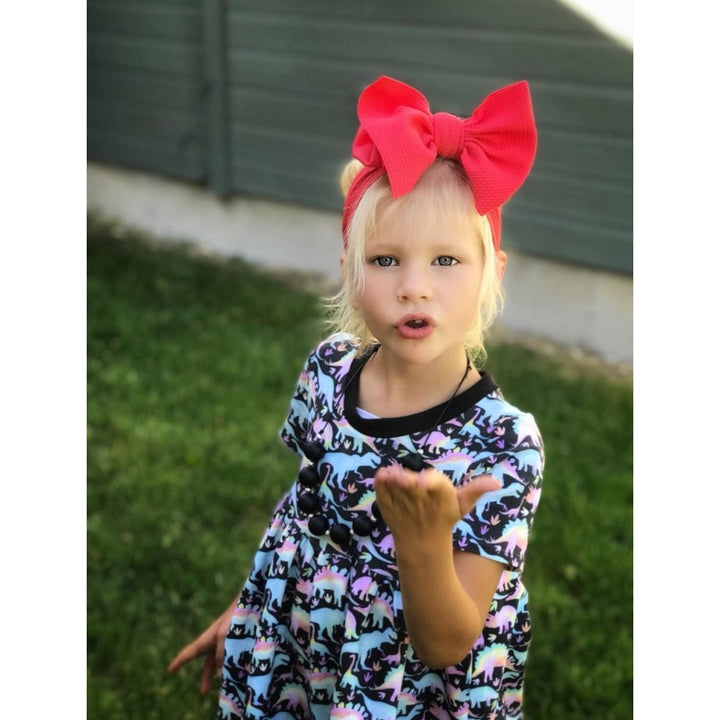 coral "chandler" Headwrap toddler & baby Stevie J's & Co.