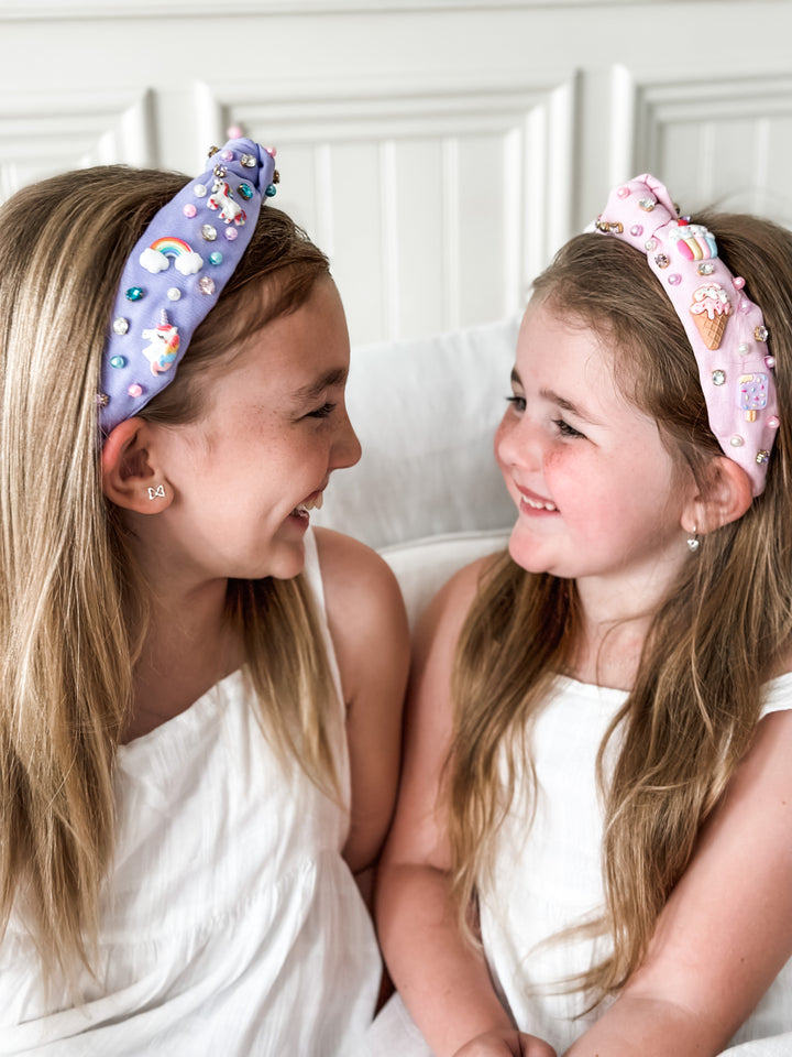 Unicorns & Rainbows "Kid/Small" Knotted Headband  Stevie Js & Co