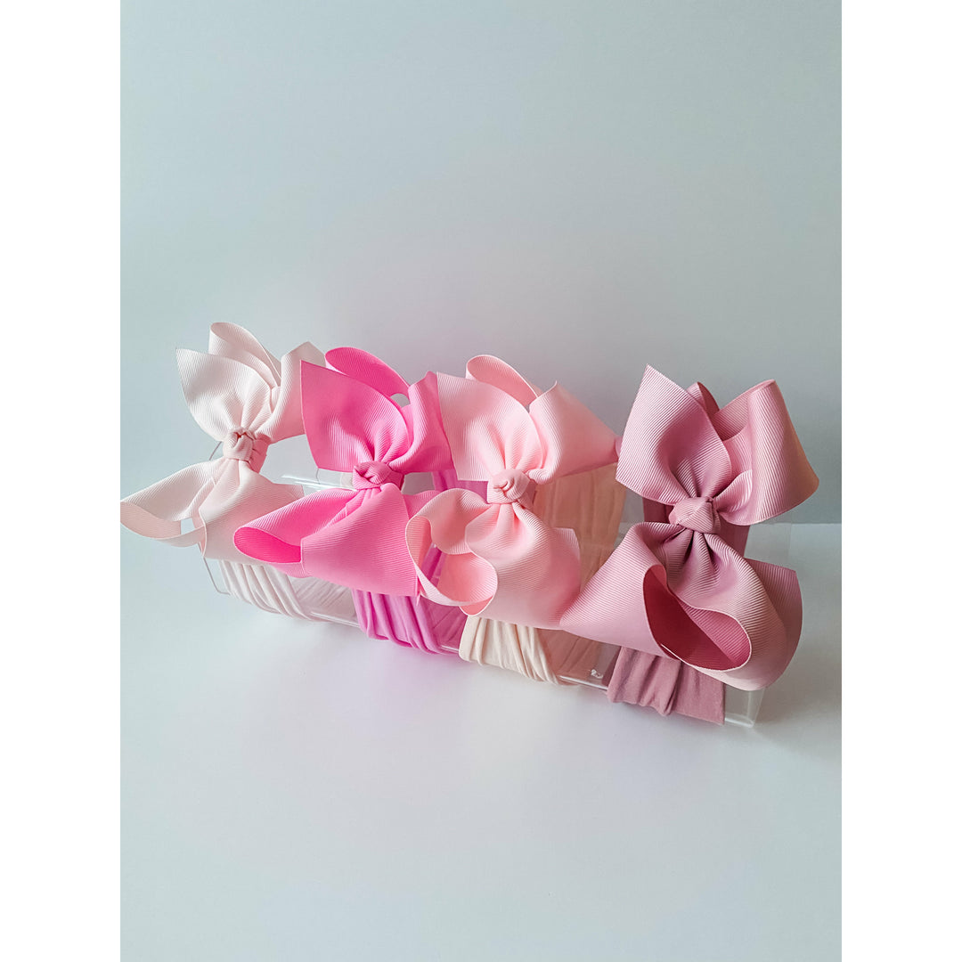 Ballet Slipper, Bubblegum, Light Pink, & Rosewood “Grosgrain” BUNDLE (4) StevieJs