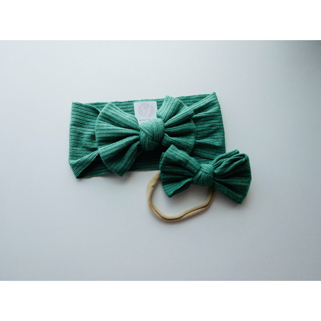 Jungle Green Ribbed Headwrap StevieJs