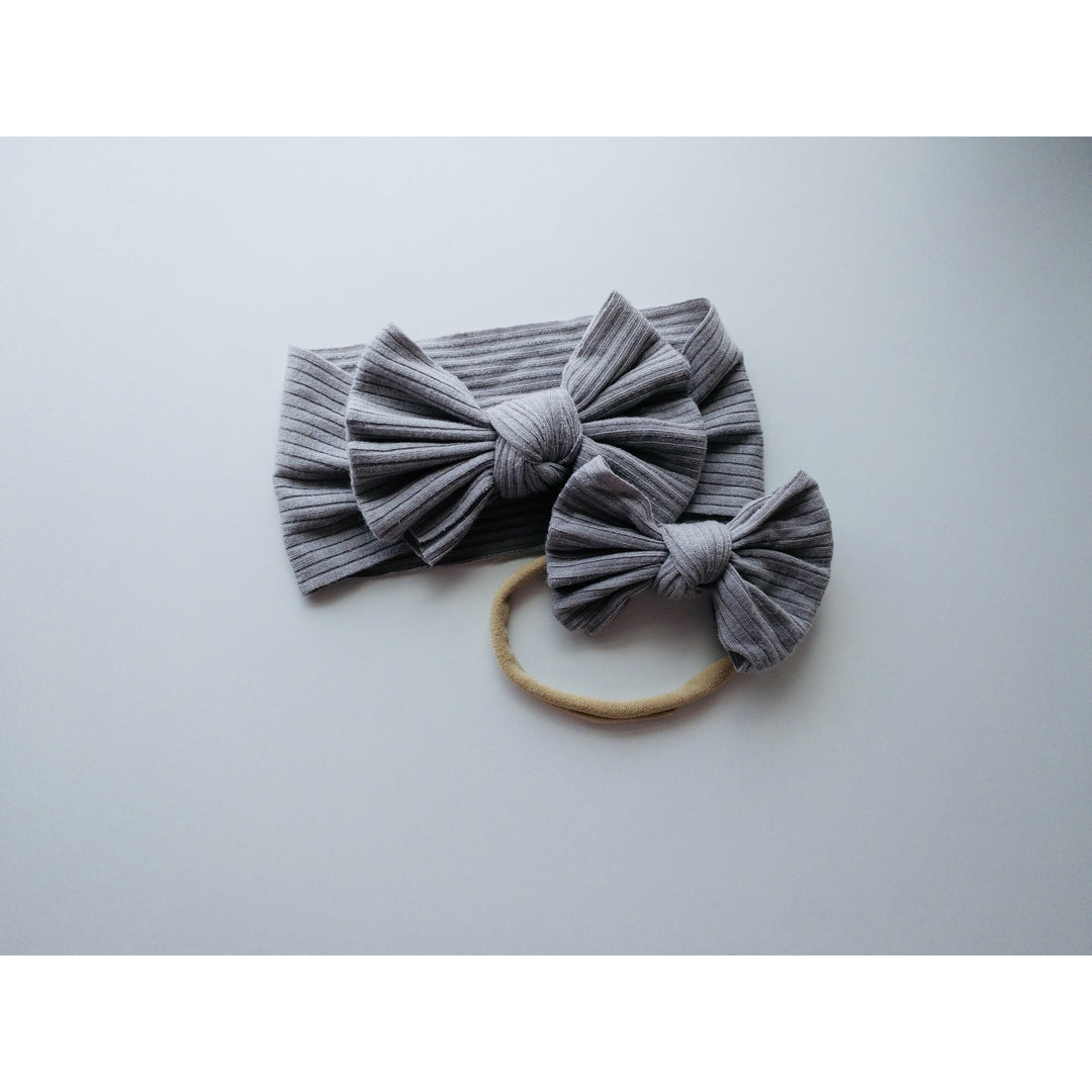 Soft Gray Ribbed Headwrap StevieJs