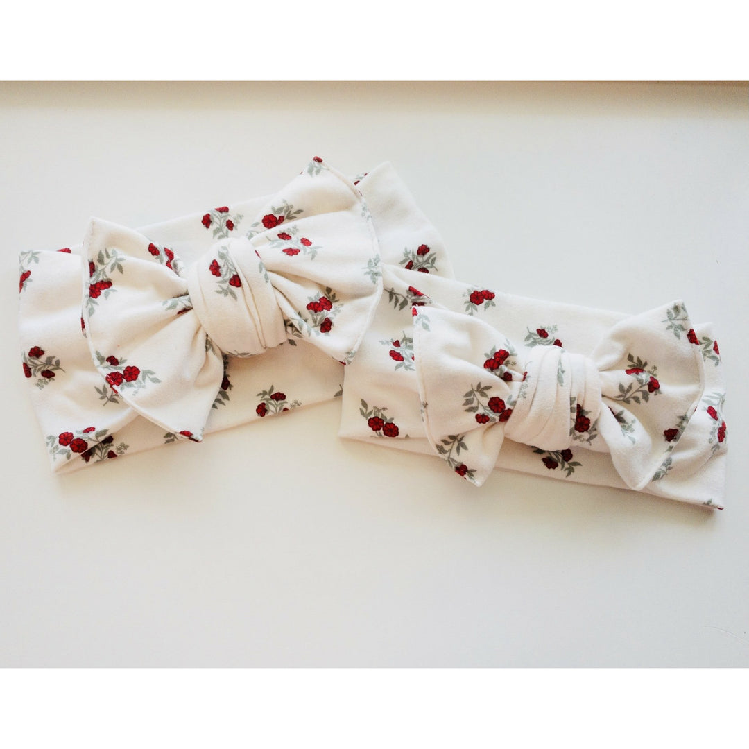 Ruby Red Floral Butter Knot StevieJs