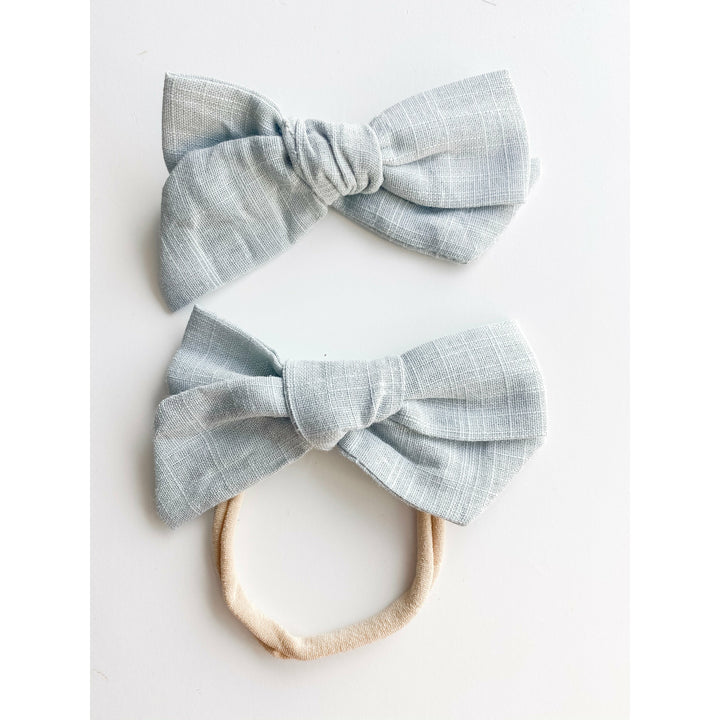 mist “little linen” bow  StevieJs