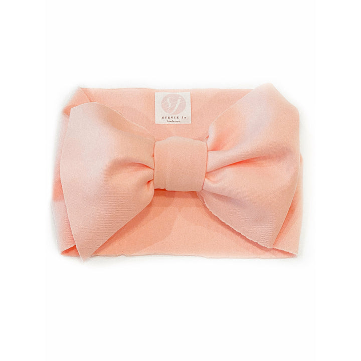 peachy pink "butter" headwrap Stretch Wrap Stevie J's