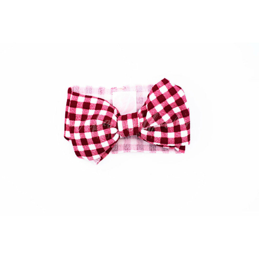 red gingham "julia" newborn headwrap Newborn Stevie J's