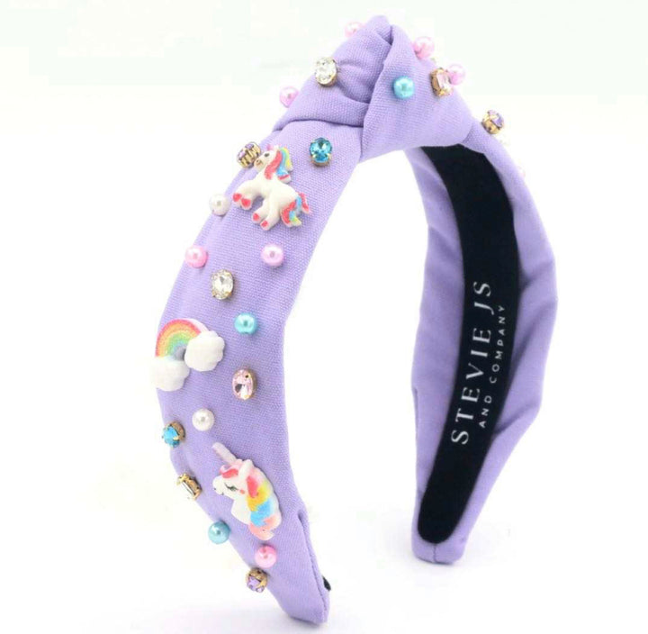 Unicorns & Rainbows "Kid/Small" Knotted Headband  Stevie Js & Co