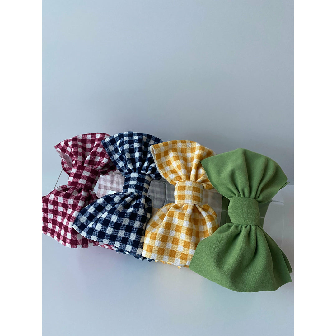 Red Gingham, Navy Gingham, Yellow Gingham “Julia”, & Moss “Butter” BUNDLE (4) StevieJs