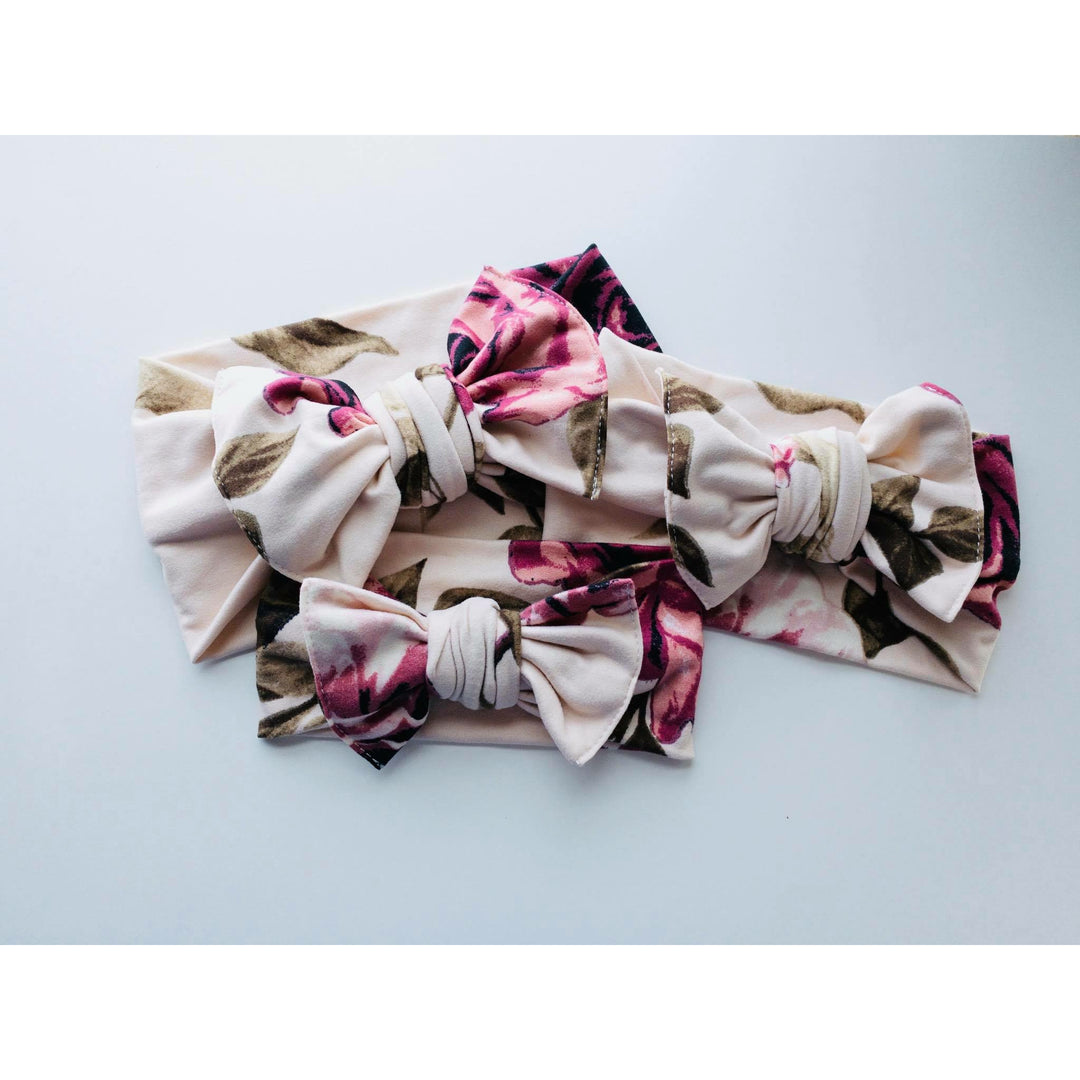 Pink Floral Butter Knot  StevieJs   