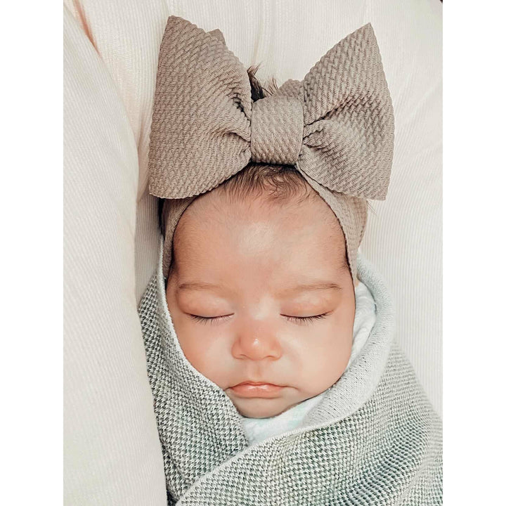 taupe "chandler" newborn headwrap Newborn Stevie J's