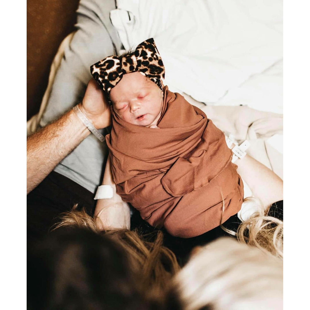 leopard "chandler" newborn headwrap Newborn Stevie J's   