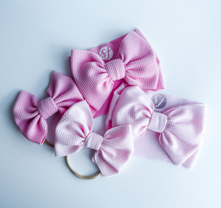 Original Headwrap & Regular Bow Bundle: Ballerina & Peony "Chandler" mixed bundle  StevieJs   