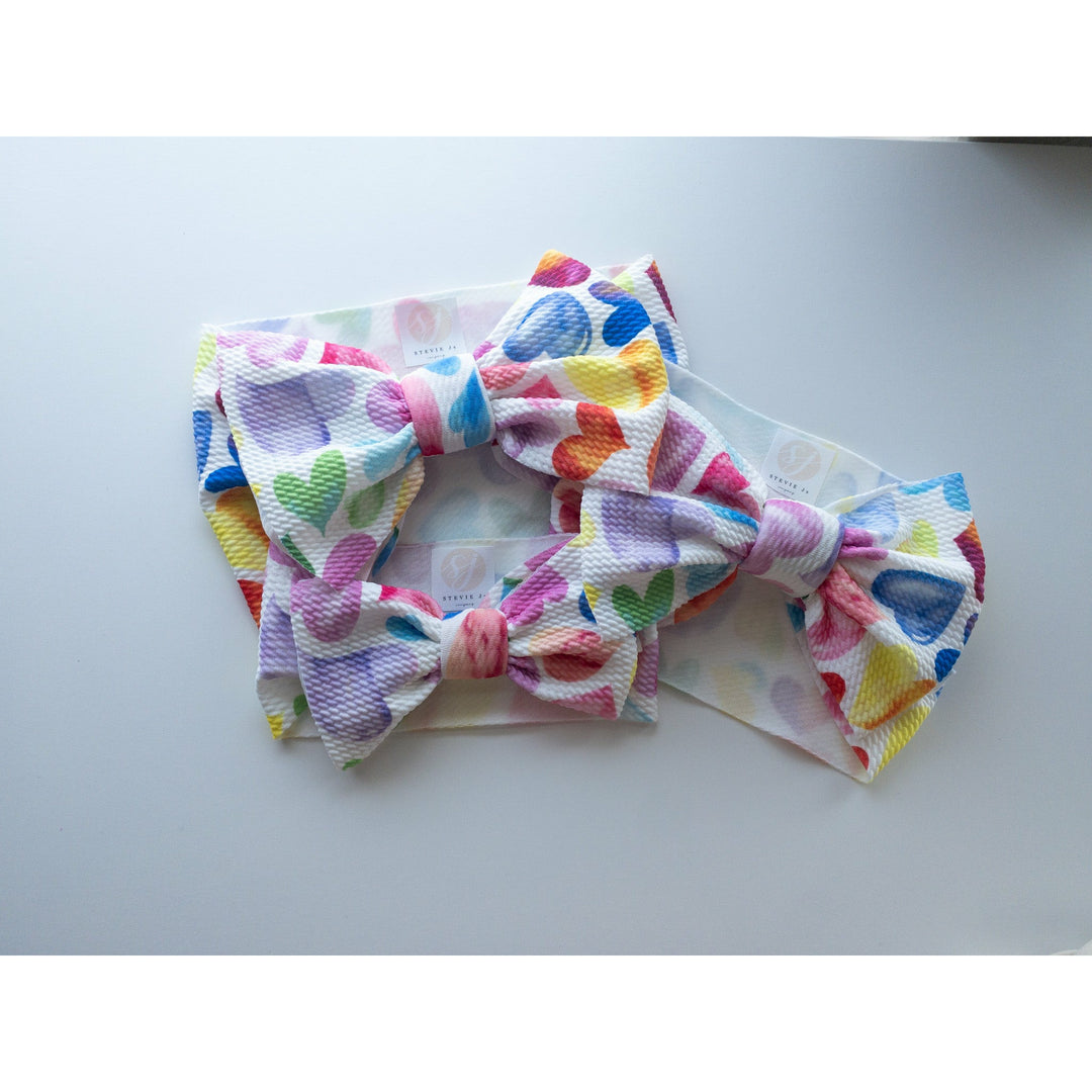 colorful hearts "chandler" headwrap  StevieJs   