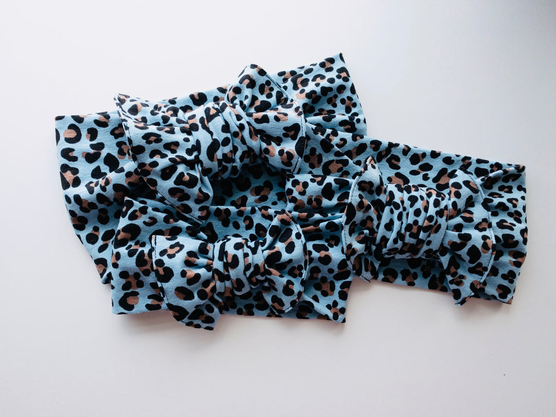 blue sassy leopard "butter knot"  StevieJs   