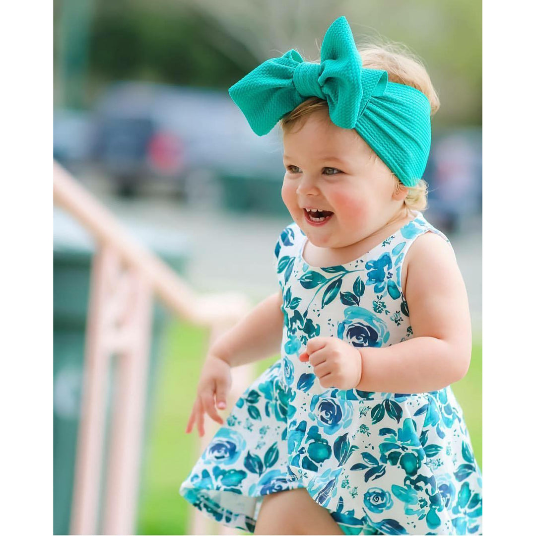emerald "chandler" headwrap  StevieJs Baby (approx 0-6mo)  