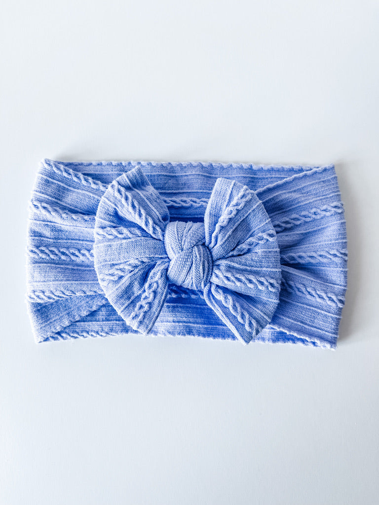 lilac "cable knit" nylon knot  StevieJs   